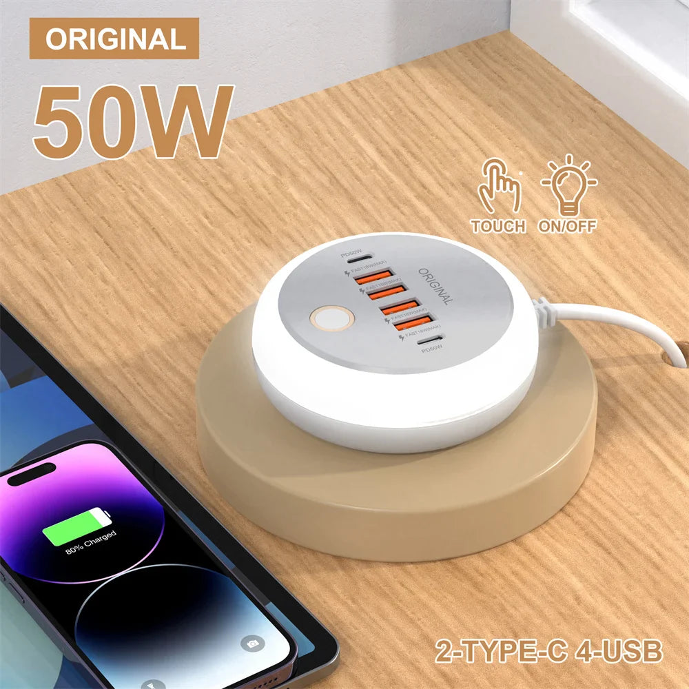 Multi-Port USB Charger Power Strip