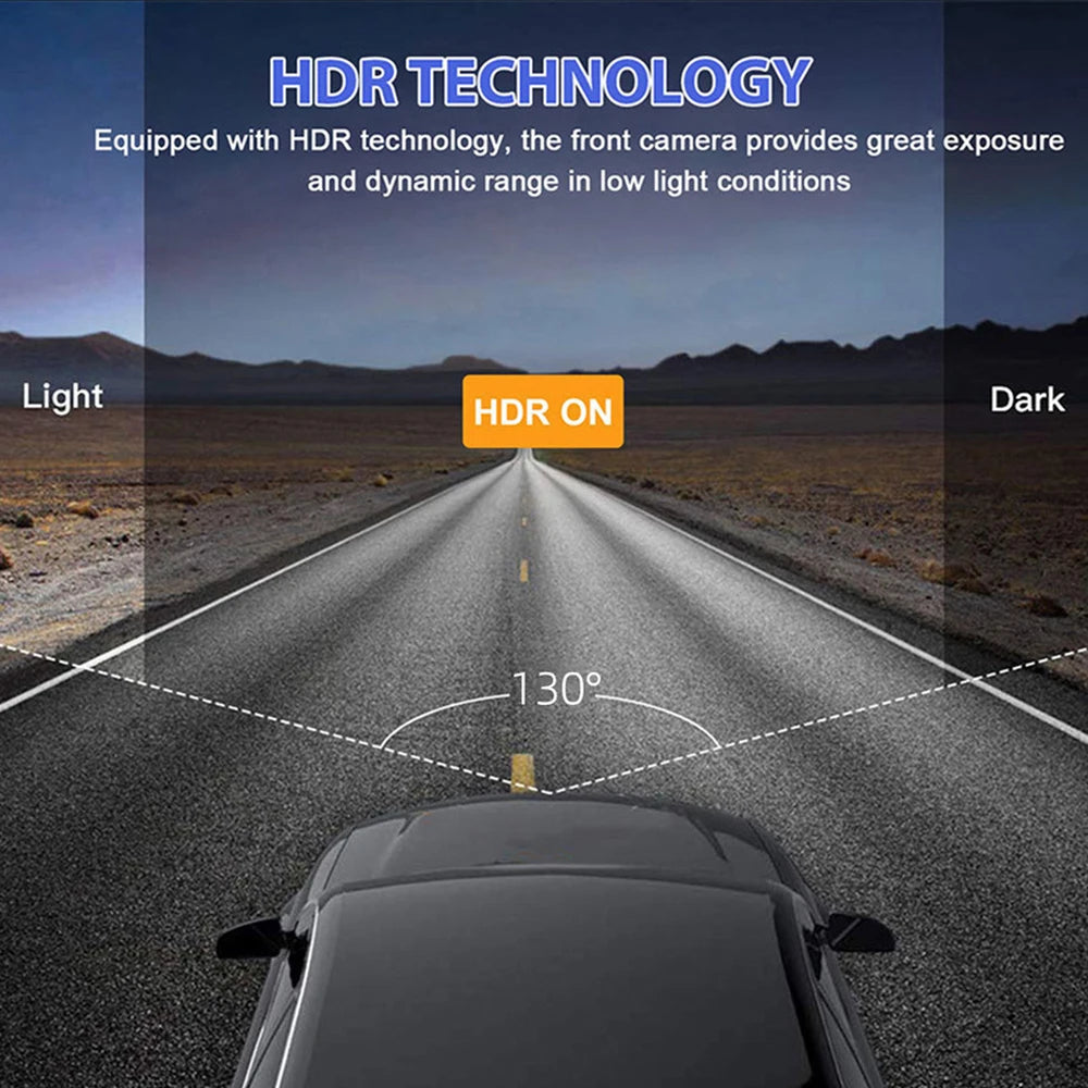Full HD 3-Lens Dash Cam
