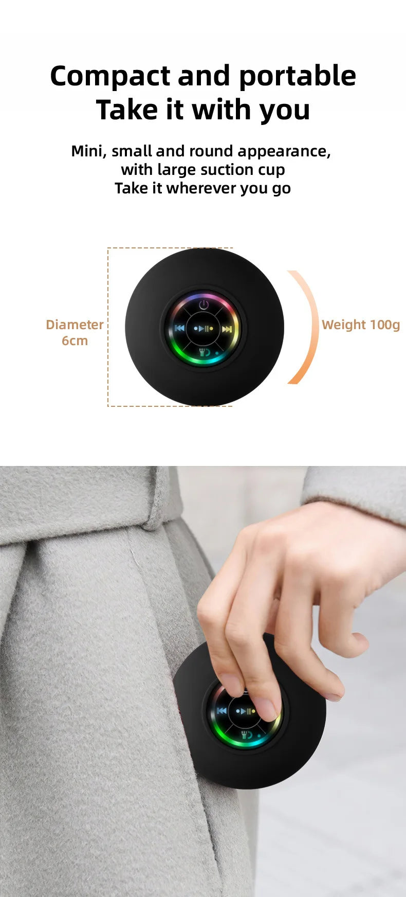 Mini Bluetooth Waterproof Speaker