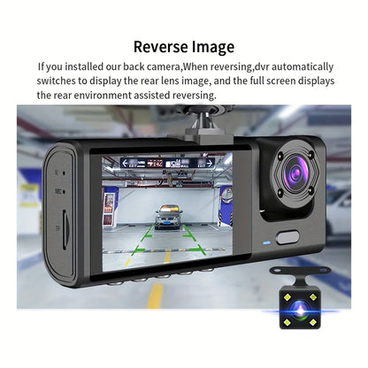Full HD 3-Lens Dash Cam